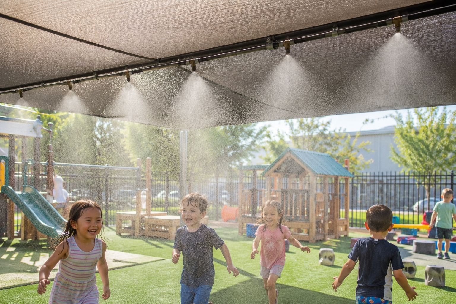 playground misting fans