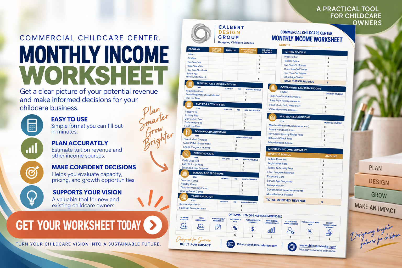 Free Childcare Monthly Income Worksheet